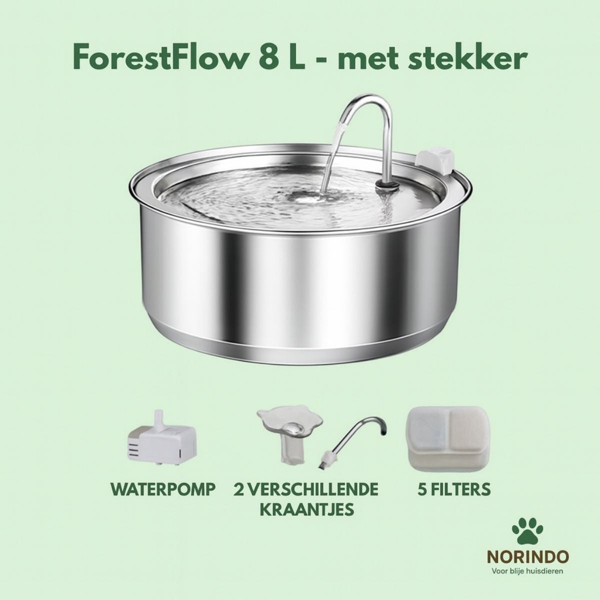 Norindo ForestFlow – Frisk rindende vand til glade firbenede venner