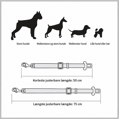 Norindo Justerbar Bilsele til Kat og Hund