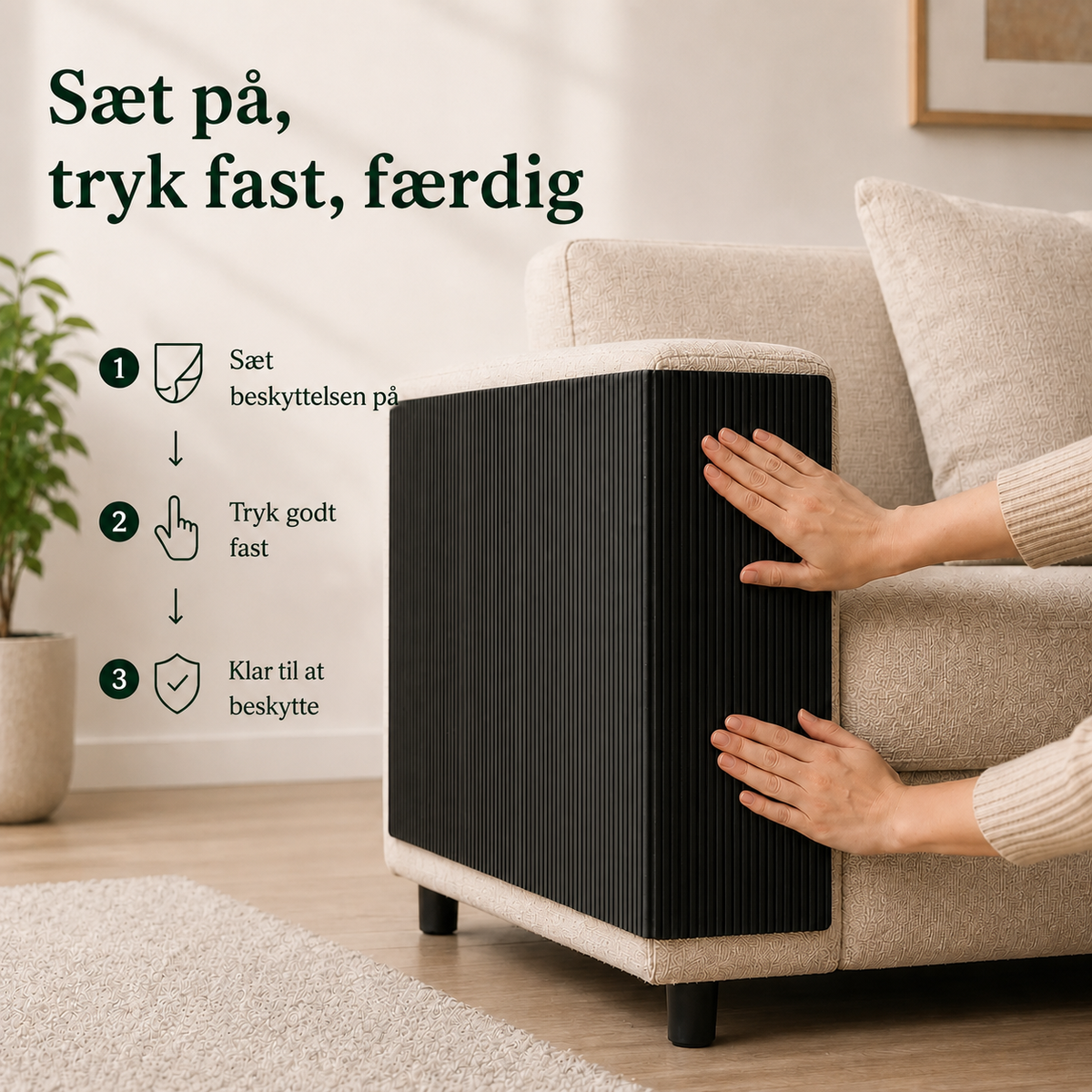 Norindo SofaSaver - Selvklæbende Sisal Kradse- og Klattremåtte