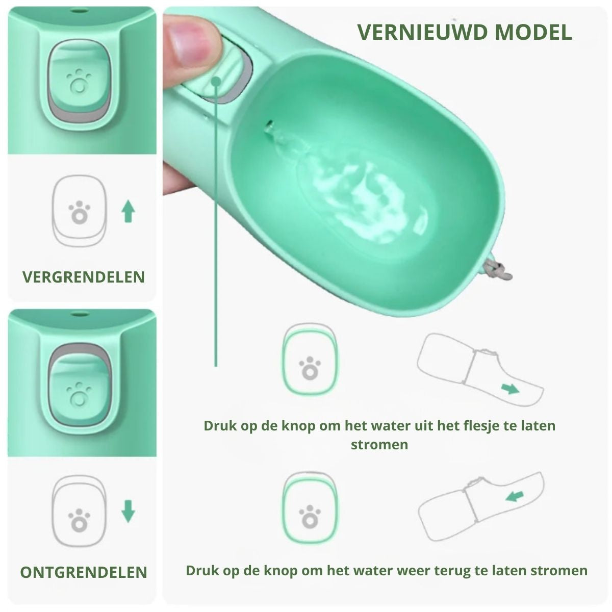 Norindo BuddyBottle – Luksus hundeflaske til på farten