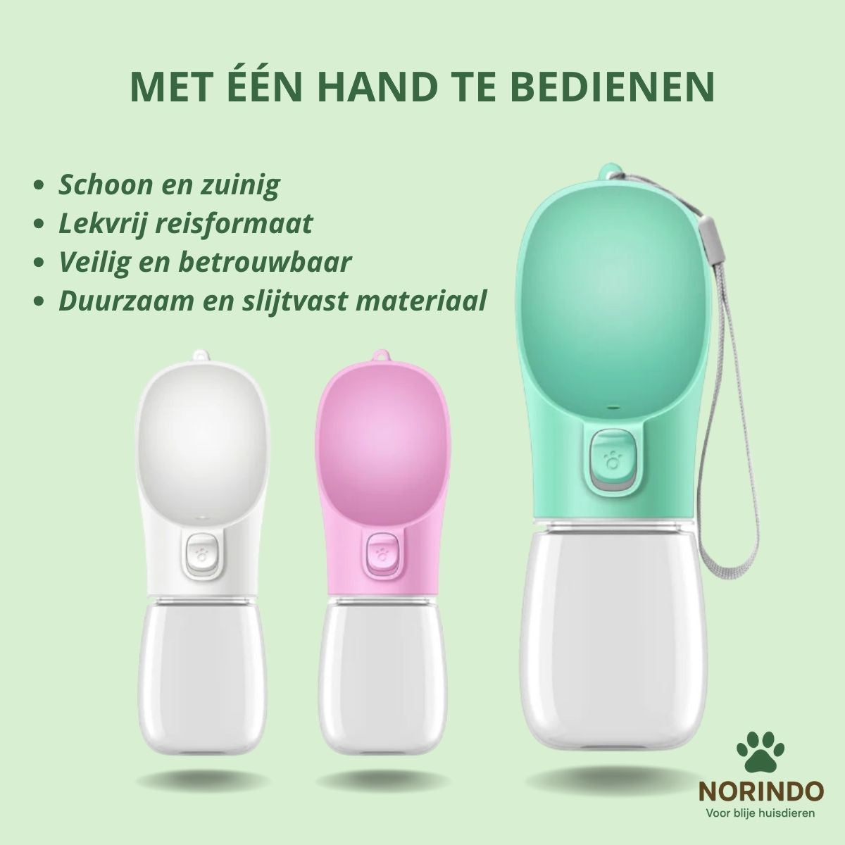 Norindo BuddyBottle – Luksus hundeflaske til på farten