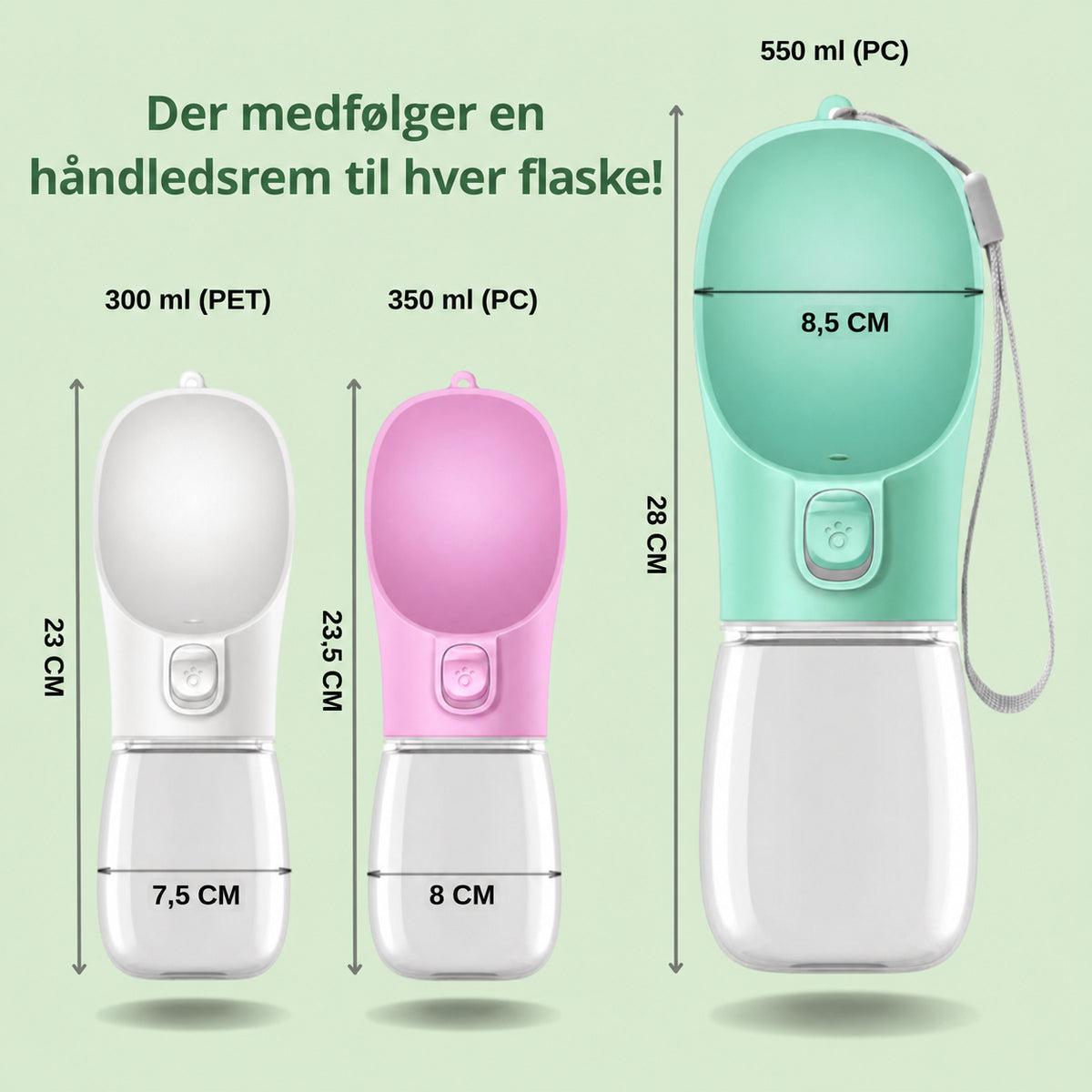 Norindo BuddyBottle – Luksus hundeflaske til på farten