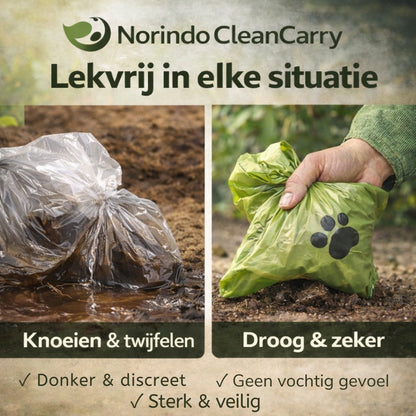 Norindo CleanCarry – Biologisk Nedbrydelige Hundeposer (10 ruller / 150 poser)