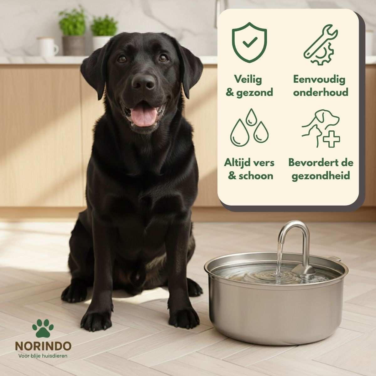 Norindo ForestFlow – Frisk rindende vand til glade firbenede venner