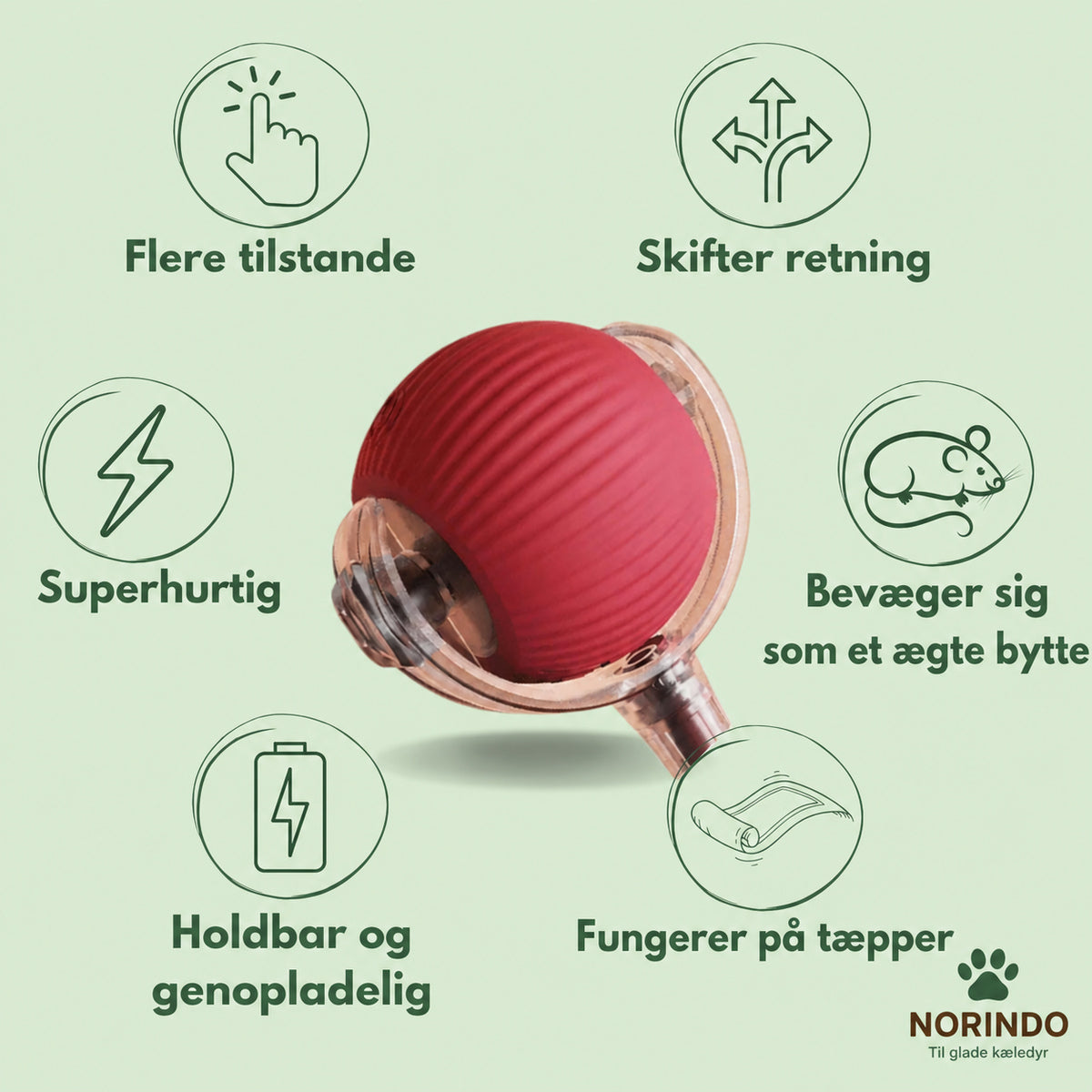 Norindo MovingMouse – Leg, jag og bevæg dig