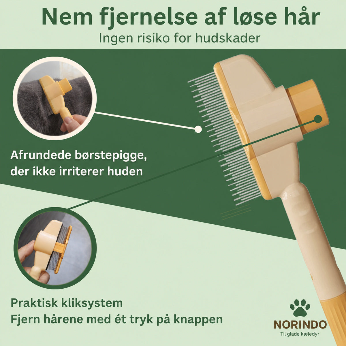 Norindo SilkySwipe – Holder pelsen skinnende og fri for filtknuder