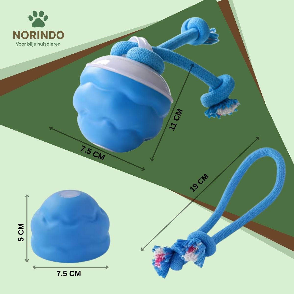 Norindo TwistyTail – Ruller automatisk, med bevægelsessensor