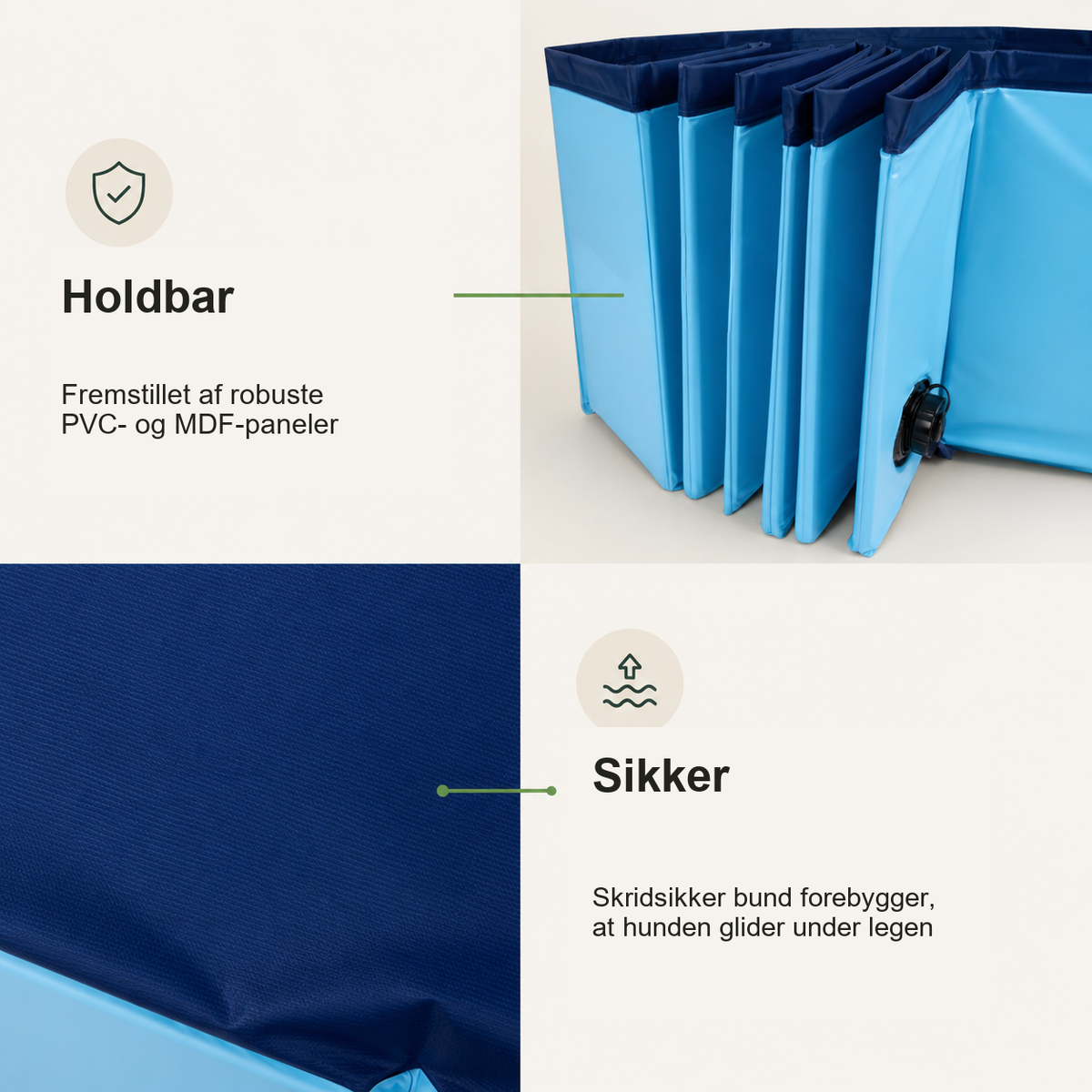 Norindo SummerSplash - Kølende foldbar pool til hunde